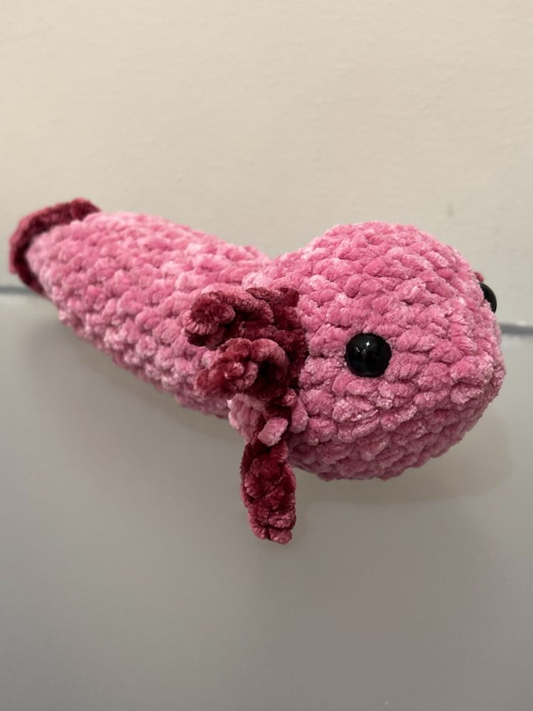 Pink Plush Axolotl Toy
