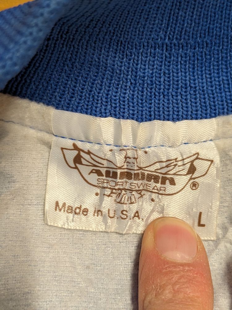 Blue Satin Bomber Jacket image 3