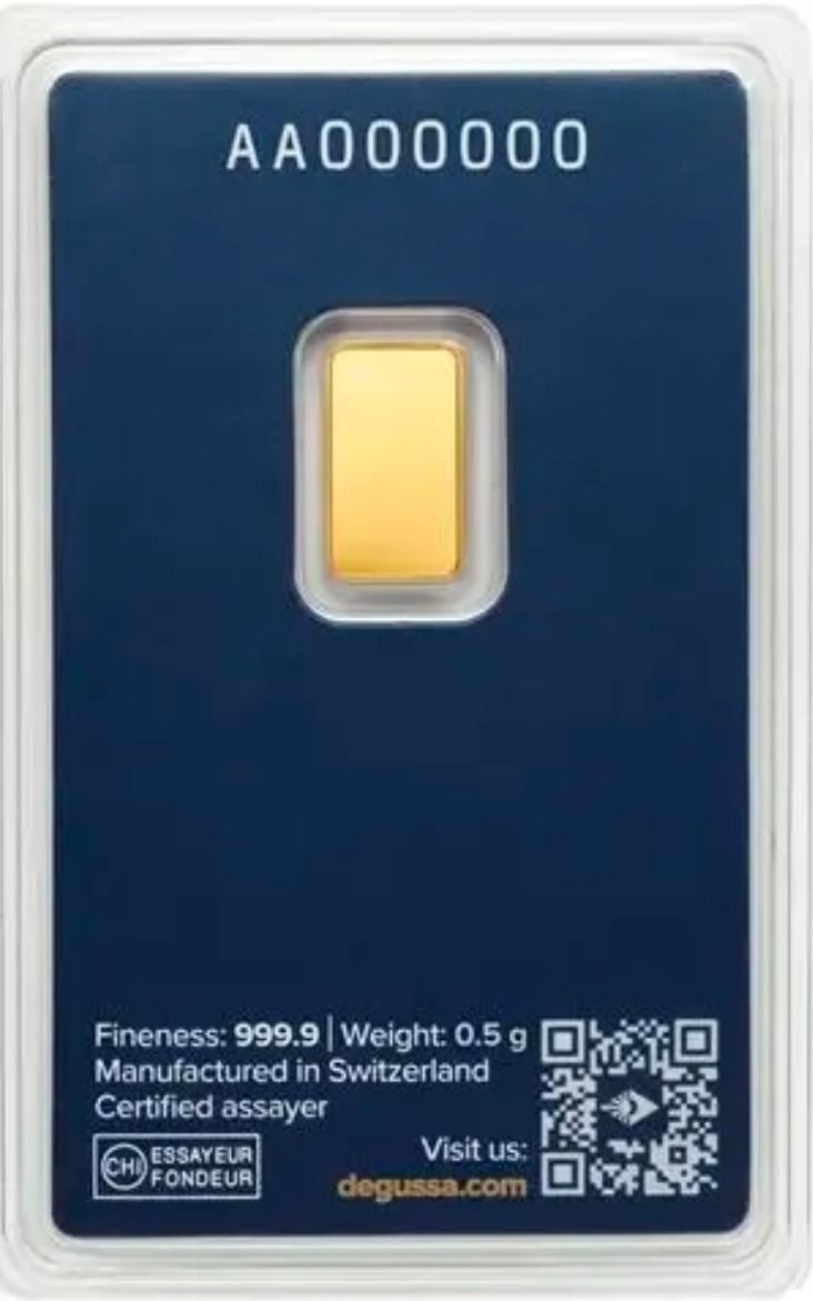 0.5gram Gedussa Gold Bar