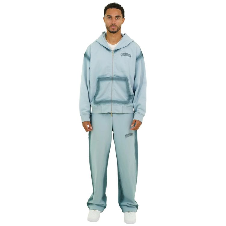 Last Lesson Sprayed Blue Sweatpants obraz 2