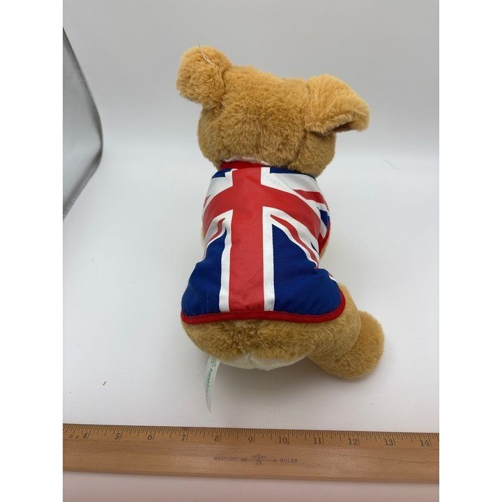 Plush Dog Toy With Union Jack Jacket obraz 2