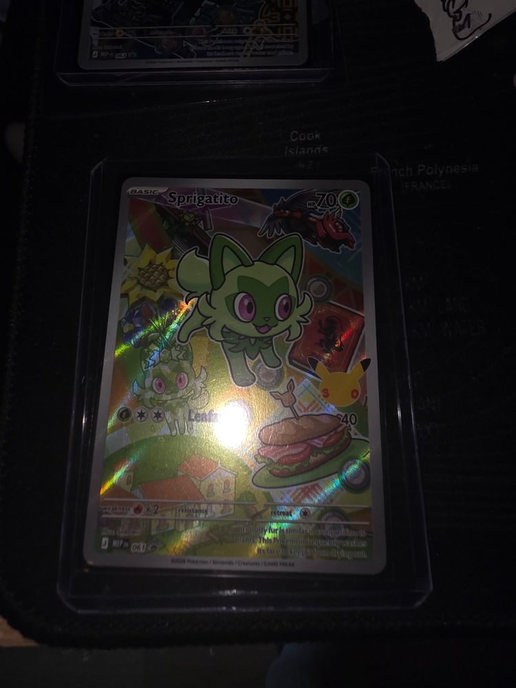 Sprigatito Collectible Card first partners series 3