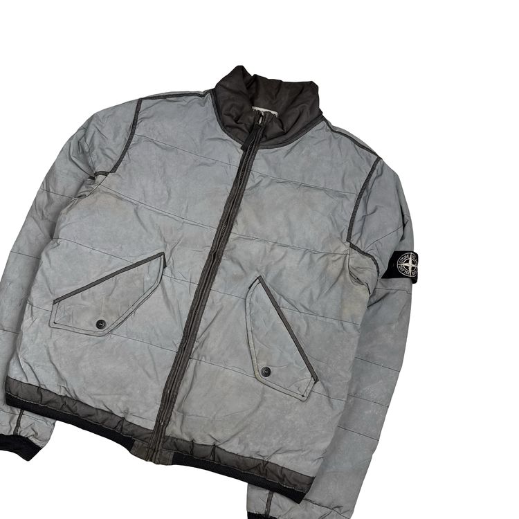 Stone Island Liquid Reflective Bomber Jacket - Large image 8