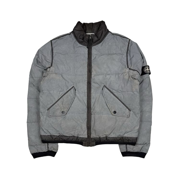 Stone Island Liquid Reflective Bomber Jacket - Large image 1