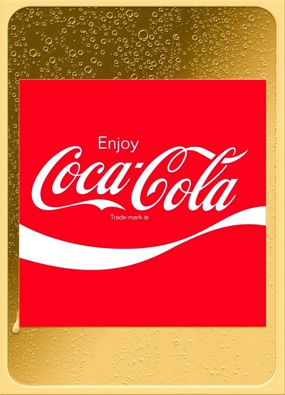 1/500 Gold 'Arden Square' Coca cola bar in case