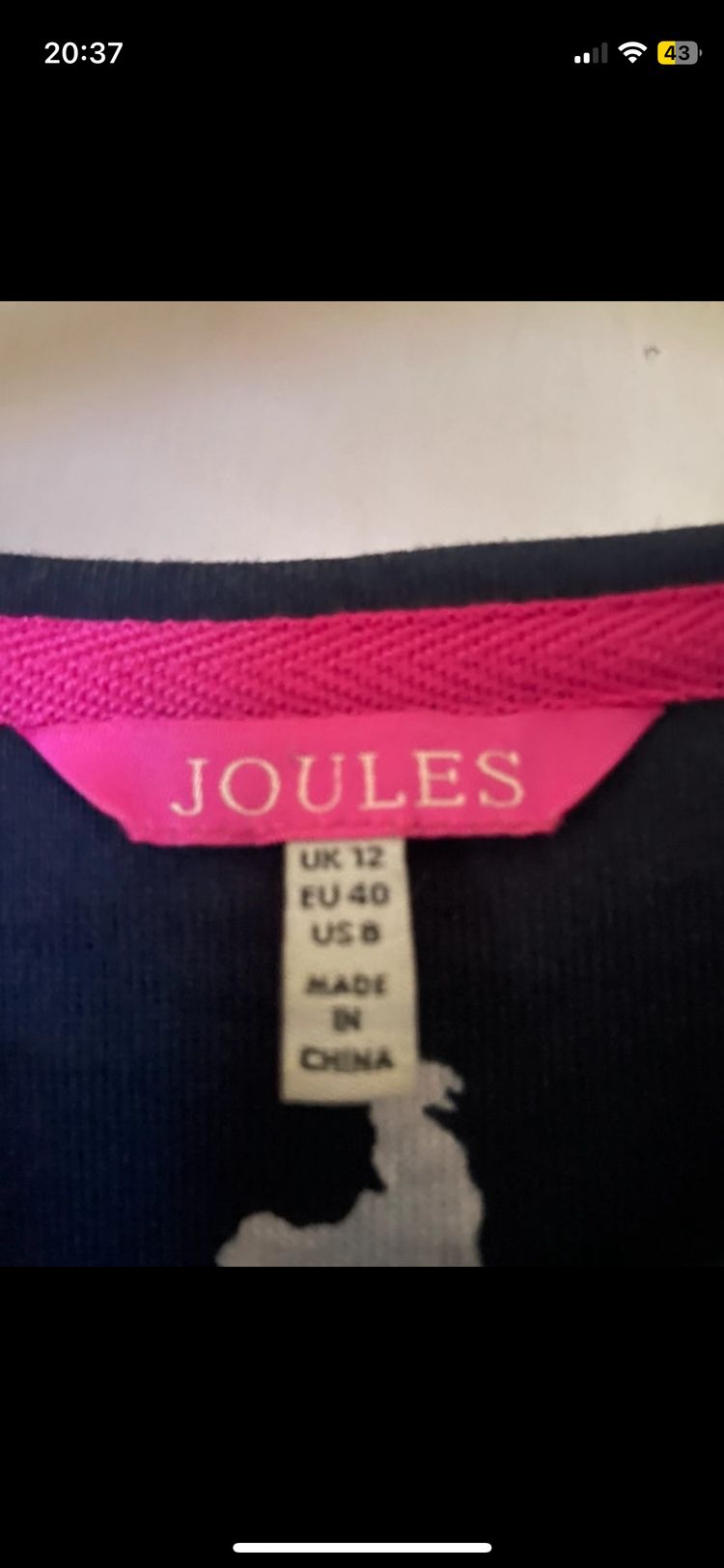 Joules patterned dress size 12  2