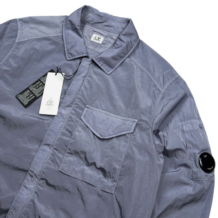 C.P. Company Chrome R Nylon Overshirt - Light Blue 8