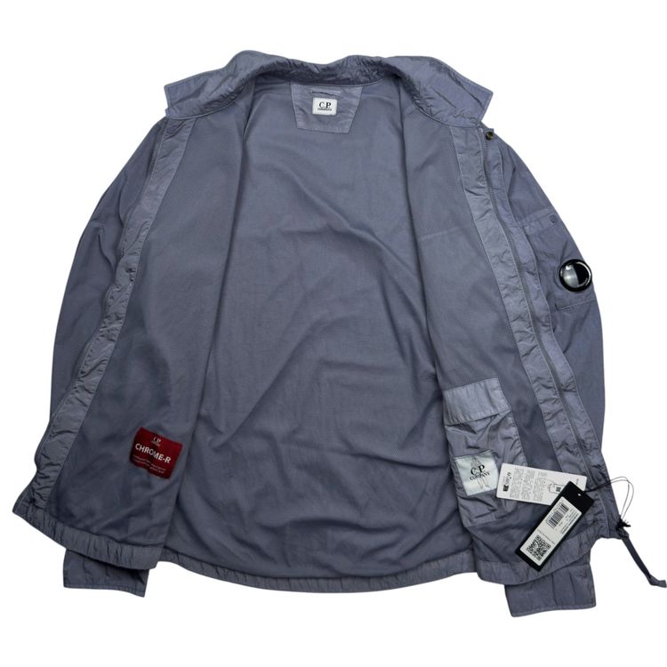 C.P. Company Chrome R Nylon Overshirt - Light Blue 3