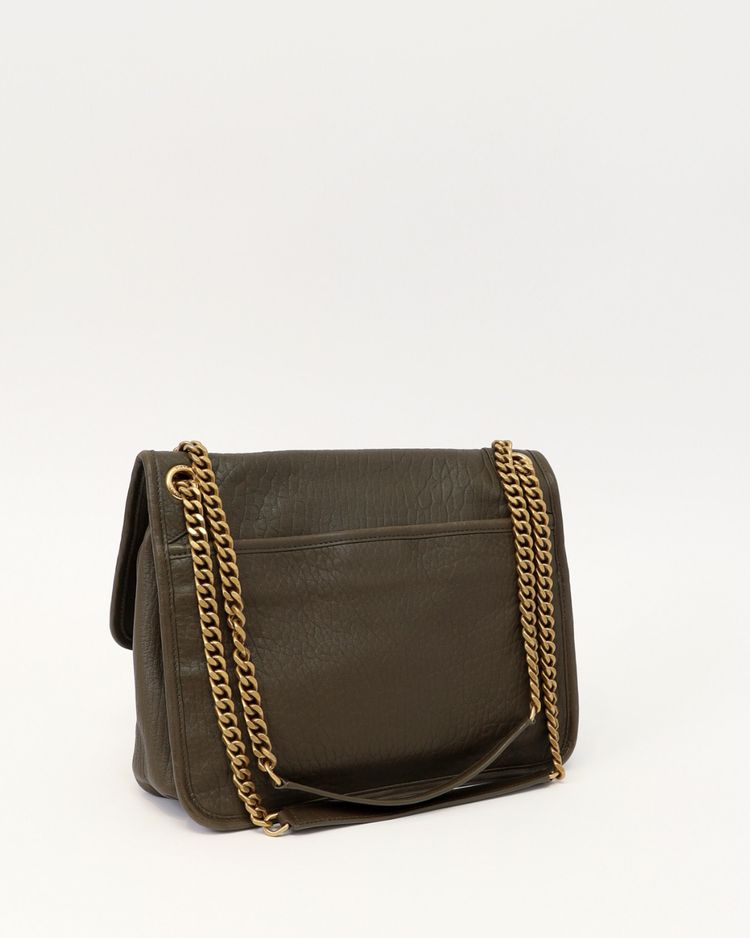 Saint Laurent Borsa Niki Medium Pelle di Agnello Martellata Light Musk — Pre-owned Autentica obraz 6