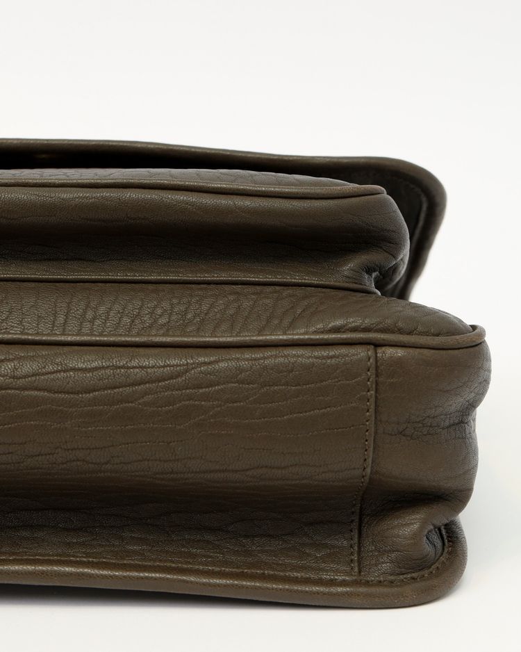 Saint Laurent Borsa Niki Medium Pelle di Agnello Martellata Light Musk — Pre-owned Autentica obraz 4