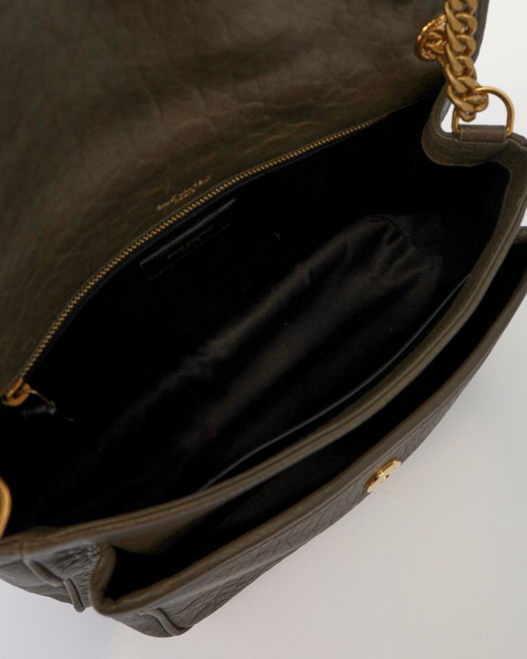 Saint Laurent Borsa Niki Medium Pelle di Agnello Martellata Light Musk — Pre-owned Autentica obraz 7