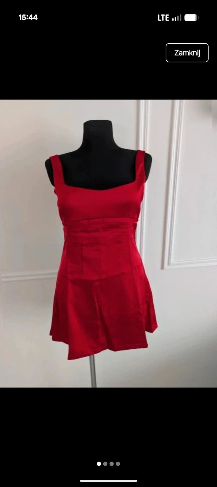 Red Sleeveless Dress image 1