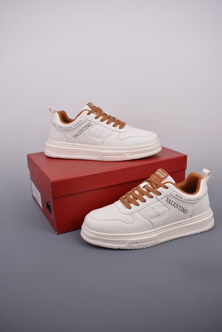 Valentino Valentino White And Brown Sneakers product image