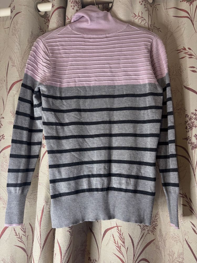 Austin Reed Striped Turtleneck Sweater image 4