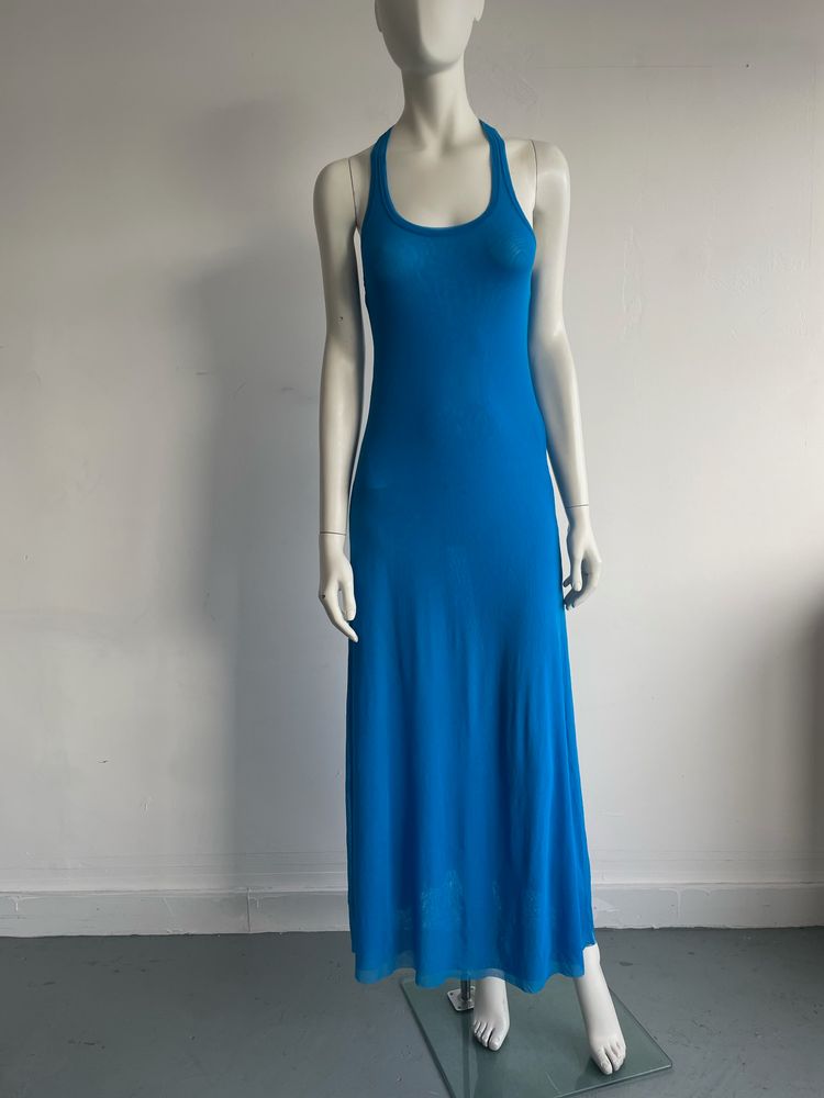 Lanabu Vintage Jean Paul Gaultier Blue Mesh Dress product image