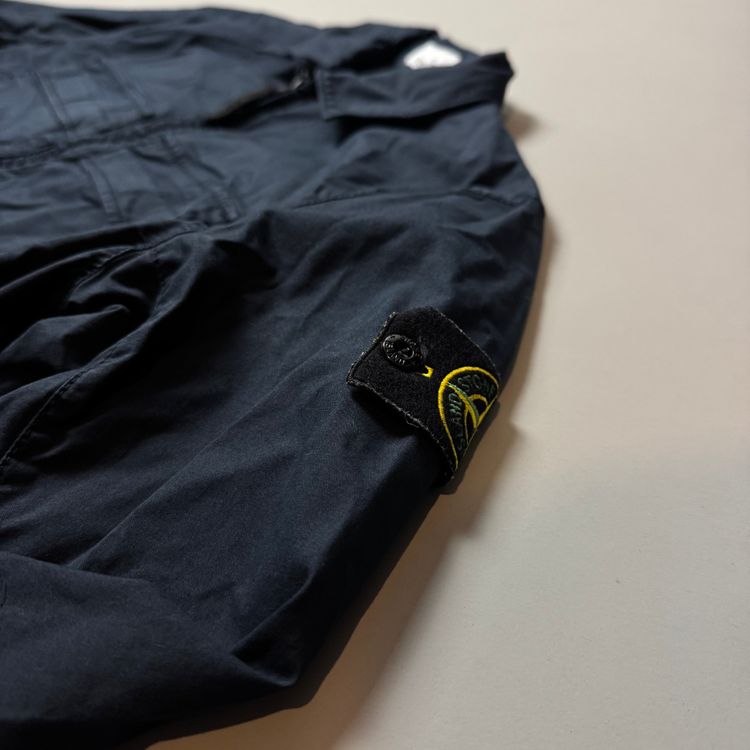 Stone Island Supima Cotton Twill Stretch-TC Navy Overshirt - Medium image 4