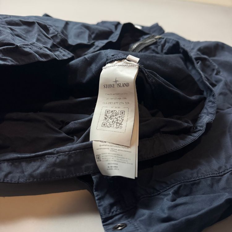 Stone Island Supima Cotton Twill Stretch-TC Navy Overshirt - Medium image 3