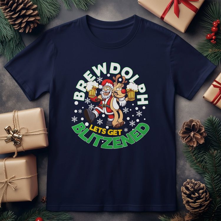 BrewDolph Blitzend T-Shirt - Santa's 2