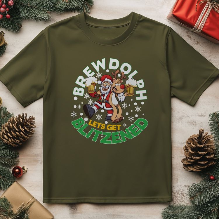 BrewDolph Blitzend T-Shirt - Santa's 7