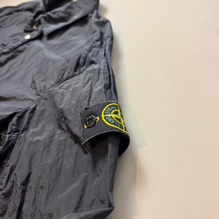 Immagine di Stone island Navy Nylon Metal Shimmer Overshirt - XXL 4