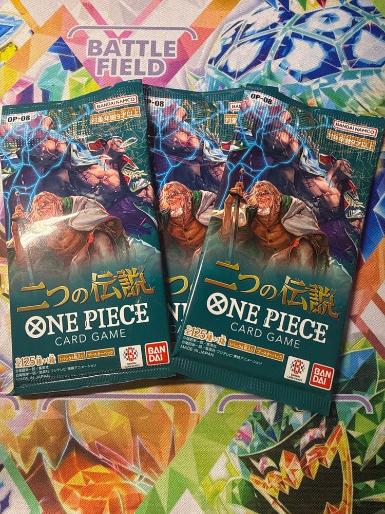 3 x OP-08 One Piece Japanese Booster Packs