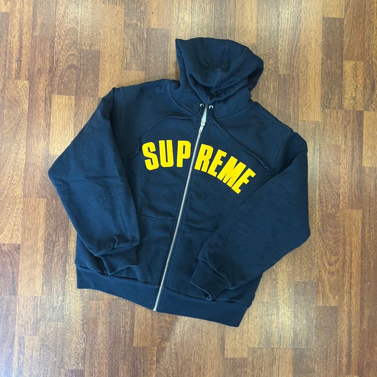 Supreme Arc Thermal Zip Up Hooded Sweatshirt Navy Taglia S (Usata)