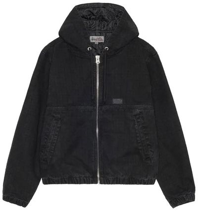 Stussy Canvas Needle Punch Work Jacket 'Black'