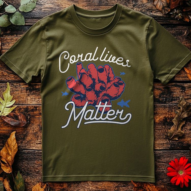 Coral Live Matter T-Shirt image 4