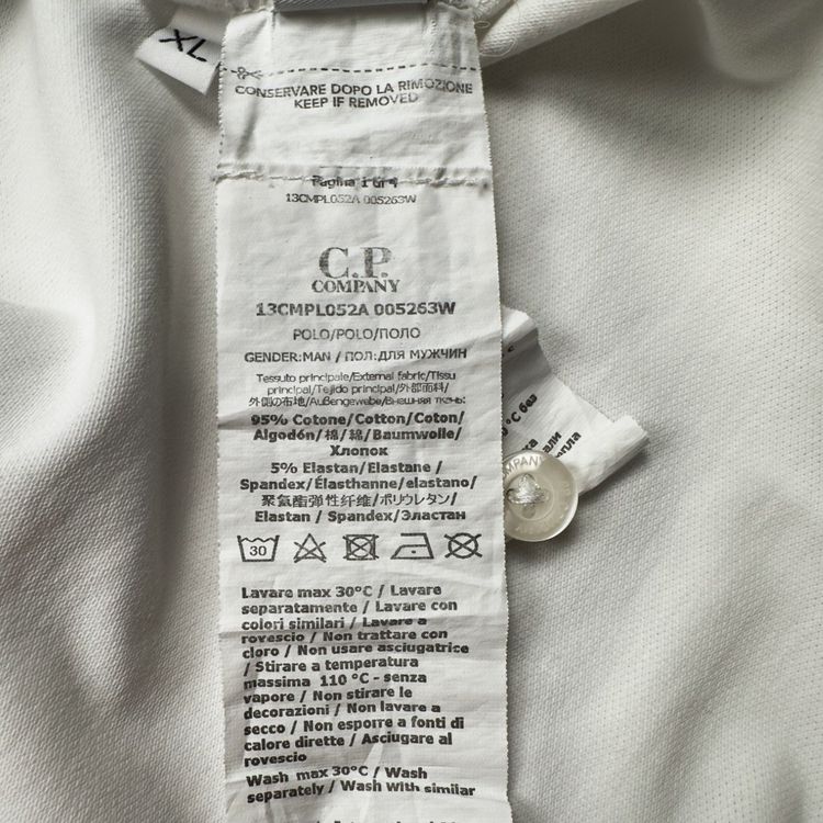 C.P. Company Polo Shirt - White 2