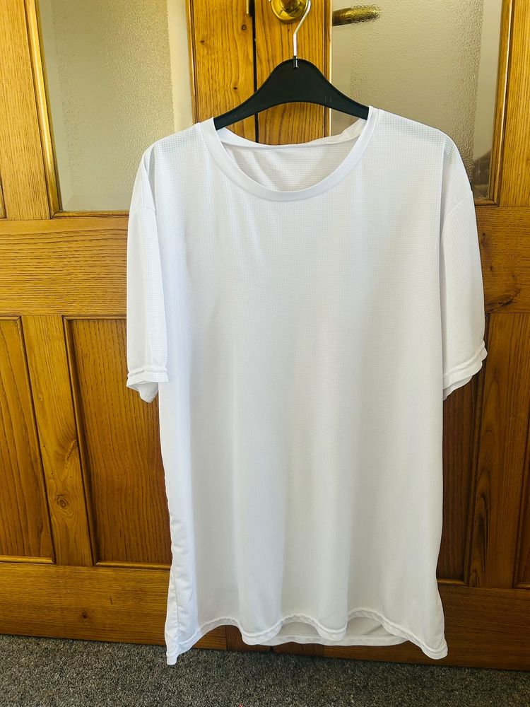 White Polyester T-Shirt