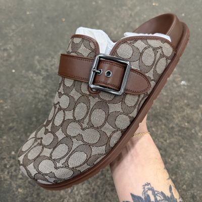 Coach Signature Clog Oak/Vintage Brown £175RRP