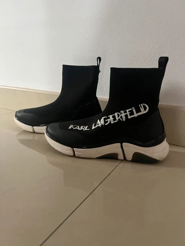 Karl Lagerfeld Black Sock Sneakers