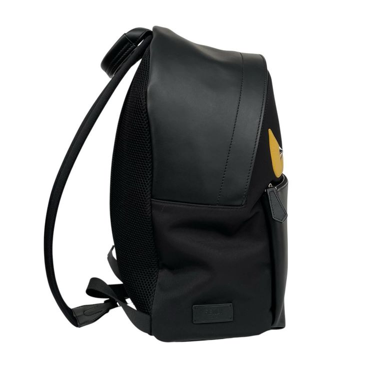 Immagine di Pre-Loved Fendi Monster Bug Eyes Nylon/Leather Backpack 7