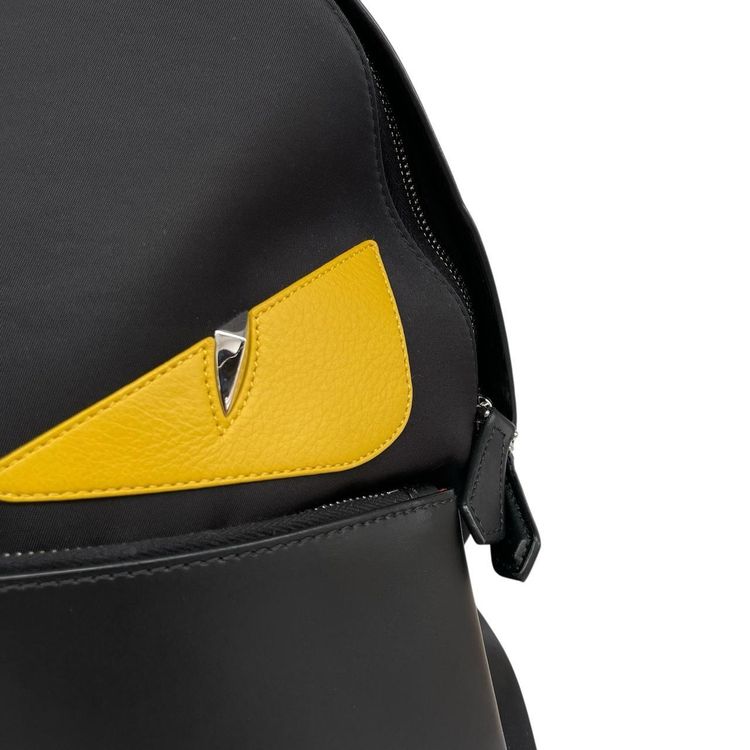 Immagine di Pre-Loved Fendi Monster Bug Eyes Nylon/Leather Backpack 6