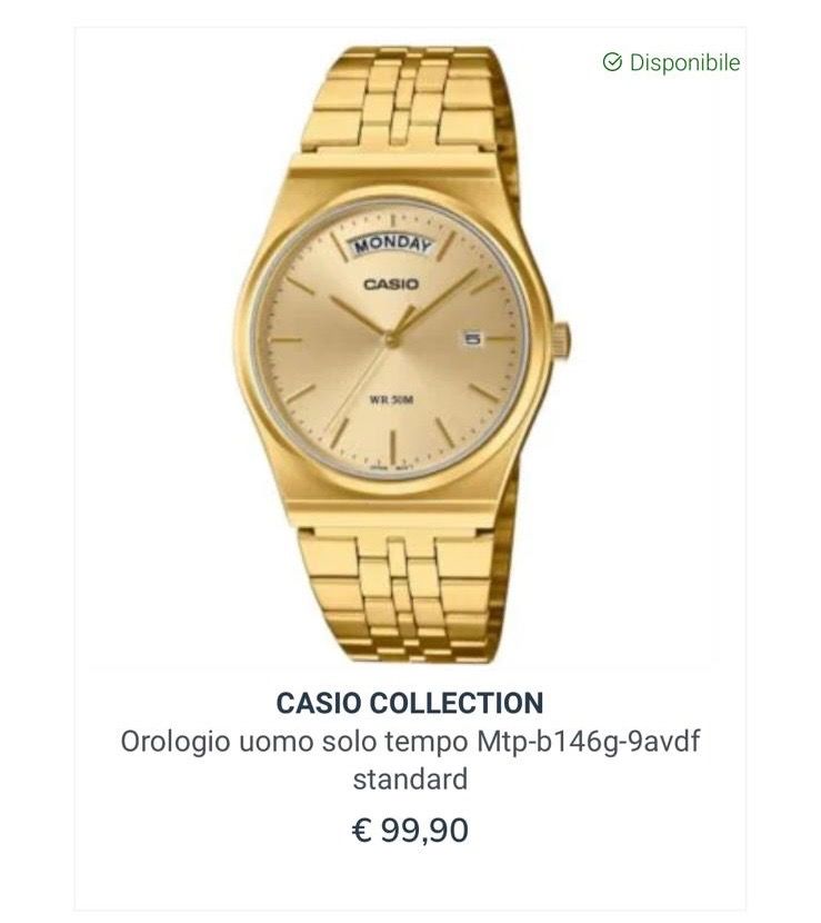 Casio Casio Men'S Gold-Tone Watch product image