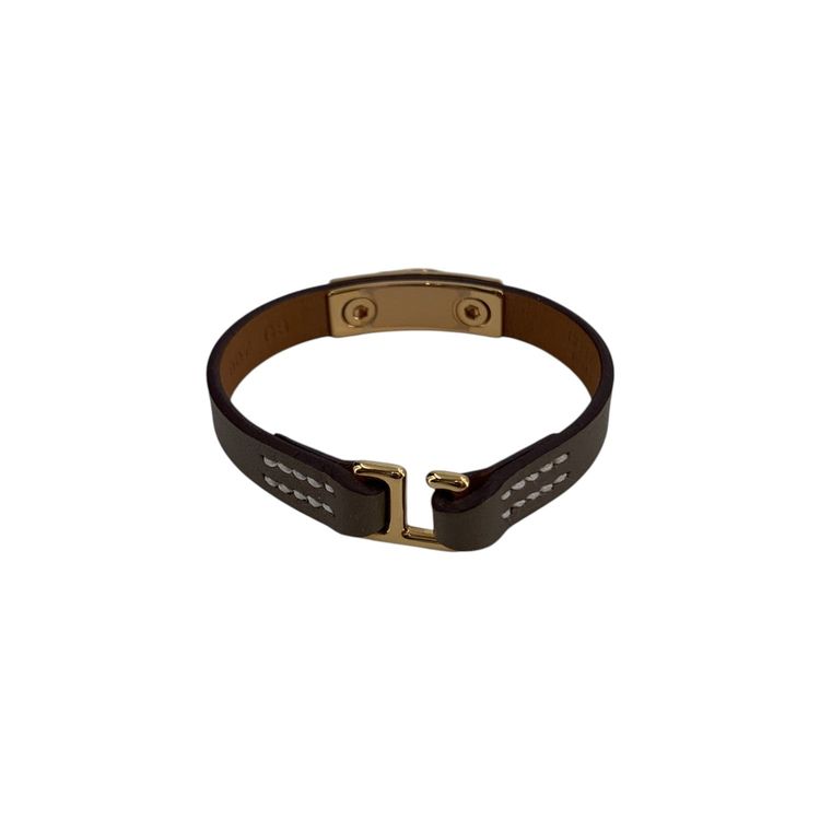 Hermes Leather Bracelet Rivale Mini obraz 4