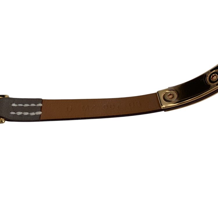 Hermes Leather Bracelet Rivale Mini obraz 7