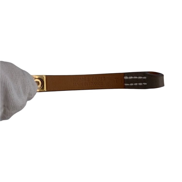 Hermes Leather Bracelet Rivale Mini obraz 3