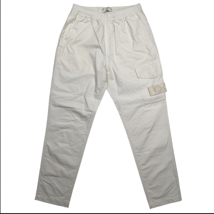 A/W 22 Stone Island Ghost Cargo Trousers - Cream