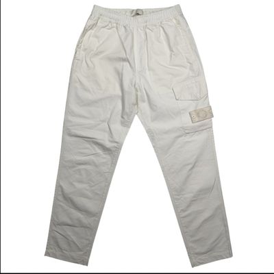 A/W 22 Stone Island Ghost Cargo Trousers - Cream