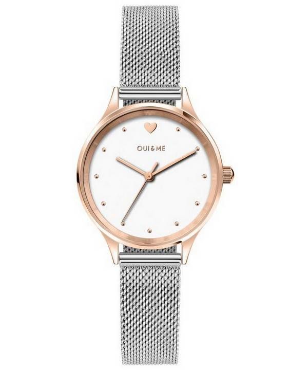 Oui  Me Bichette White Dial Stainless Steel Quartz ME010169 Womens Watch image 1