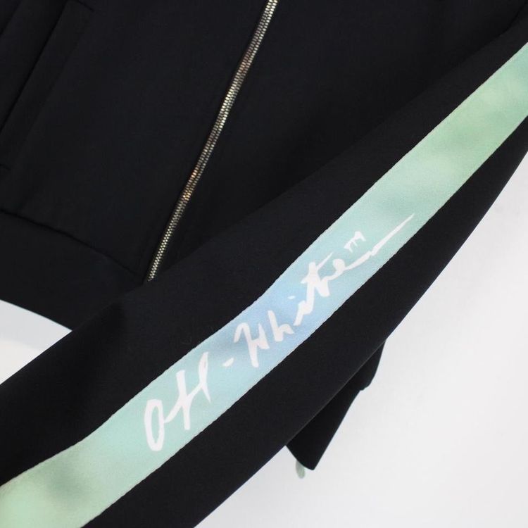 Off White Cropped Track Jacket Small 6