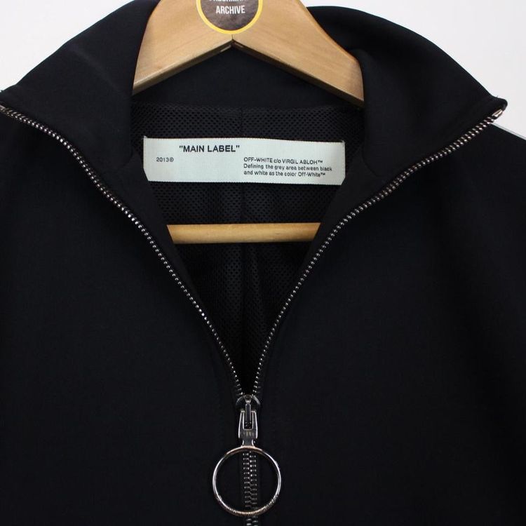 Off White Cropped Track Jacket Small 5