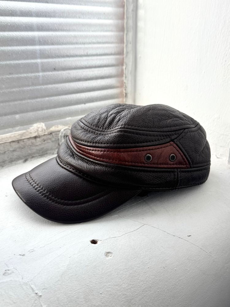 Other '80s Full Grain Leather Bakers Cap product image