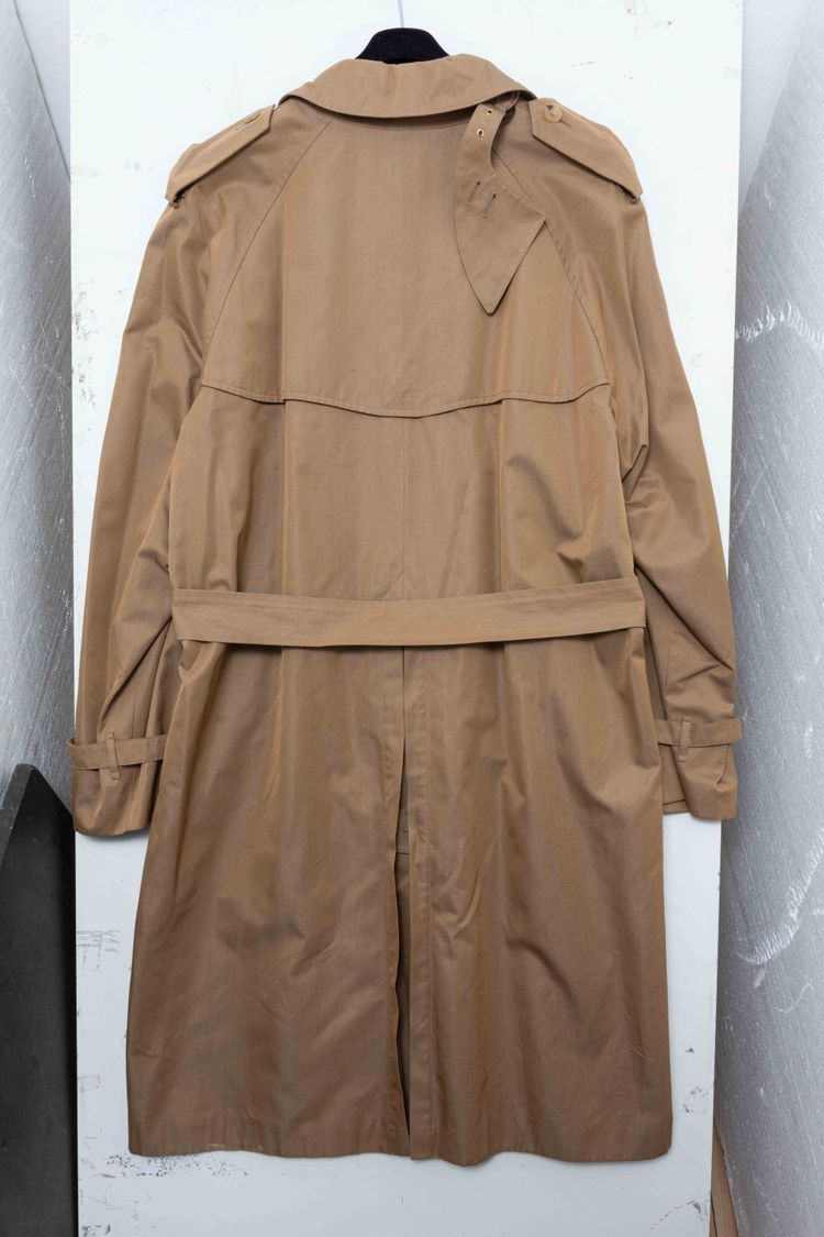 Gucci Vintage Monogram-Lined Cotton Gabardine Trench Coat imagen 10