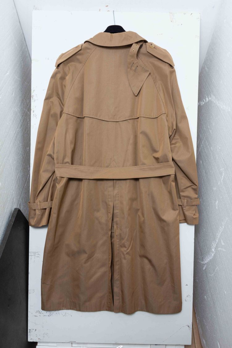 Gucci Vintage Monogram-Lined Cotton Gabardine Trench Coat imagen 19