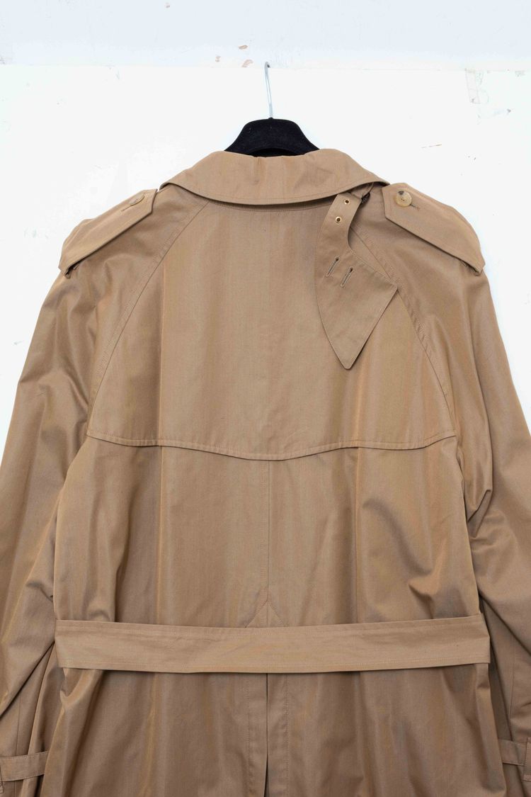 Gucci Vintage Monogram-Lined Cotton Gabardine Trench Coat imagen 13