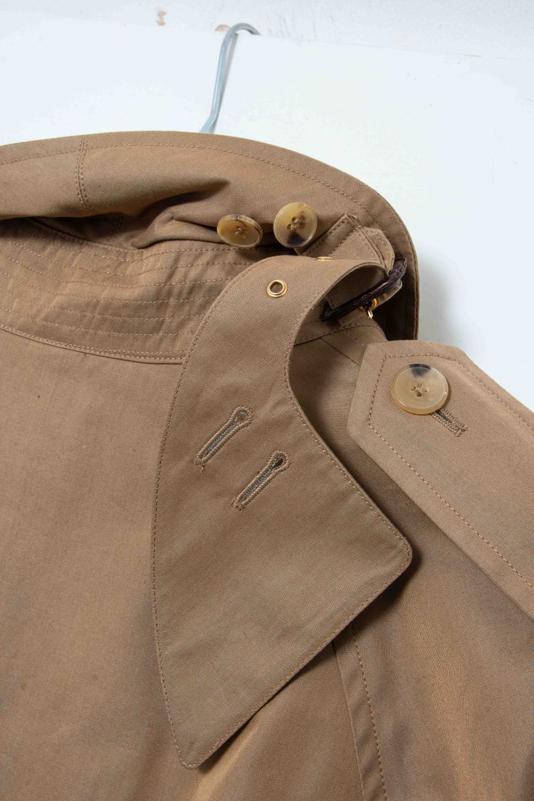 Gucci Vintage Monogram-Lined Cotton Gabardine Trench Coat imagen 5