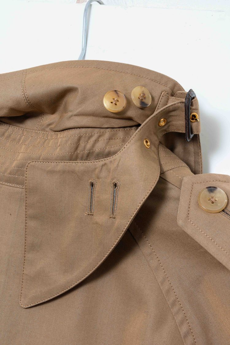 Gucci Vintage Monogram-Lined Cotton Gabardine Trench Coat imagen 17