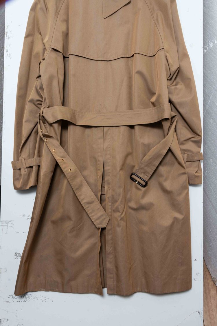 Gucci Vintage Monogram-Lined Cotton Gabardine Trench Coat imagen 9